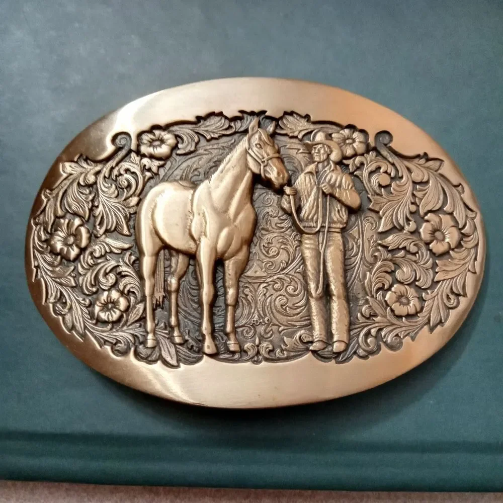 Award Design Medals Vintage Brass Belt Buckle First Edition